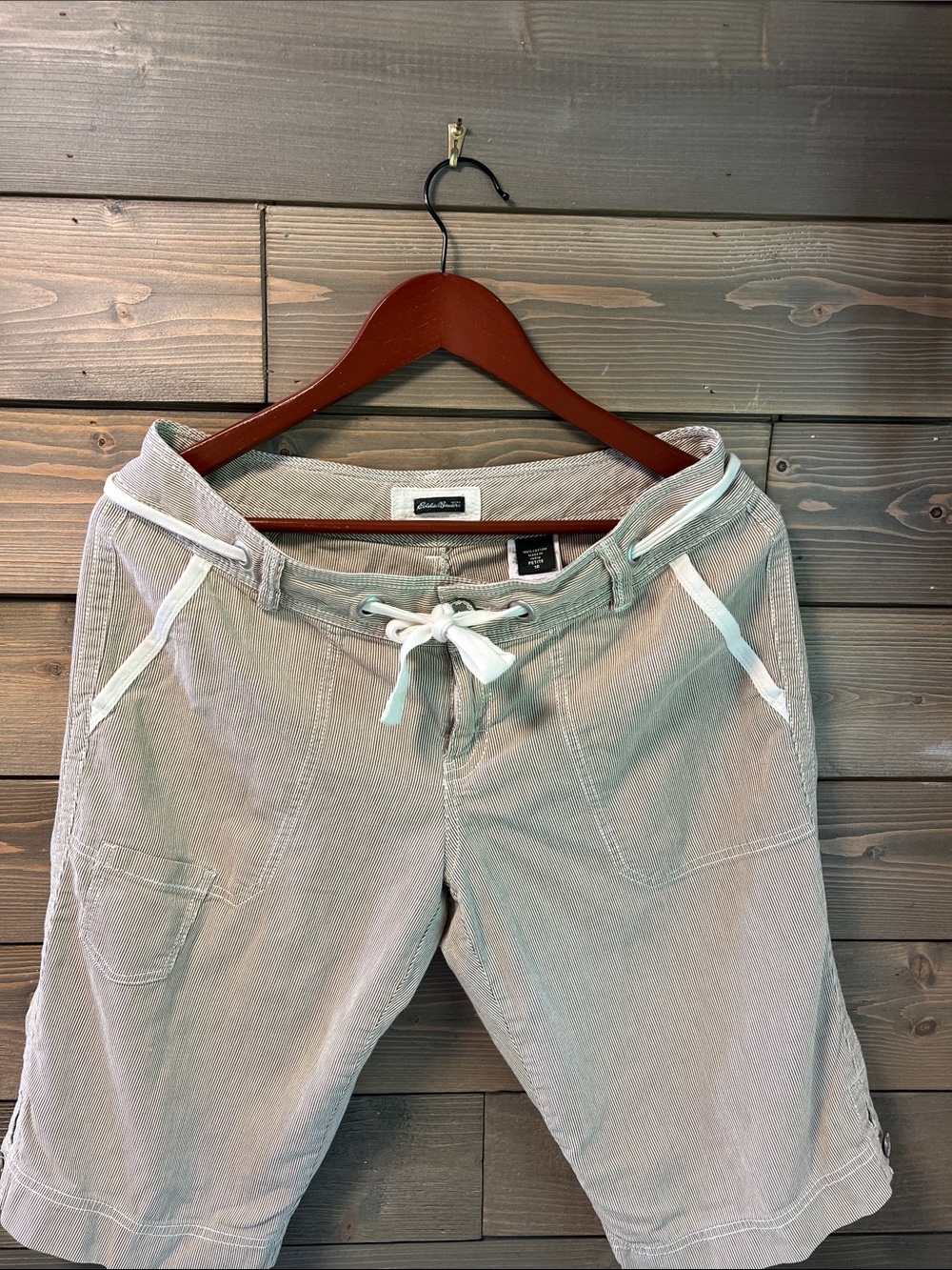 Eddie Bauer Tan Drawstring Casual Shorts